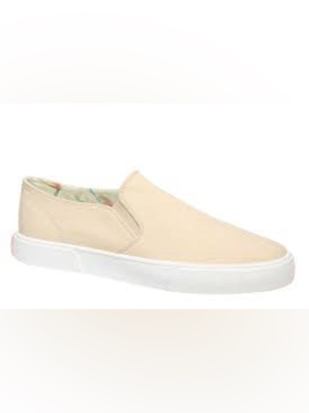 NWT Vionic Groove Slip-On Canvas Sneaker Semolina Beige Marbled Sole Size 8